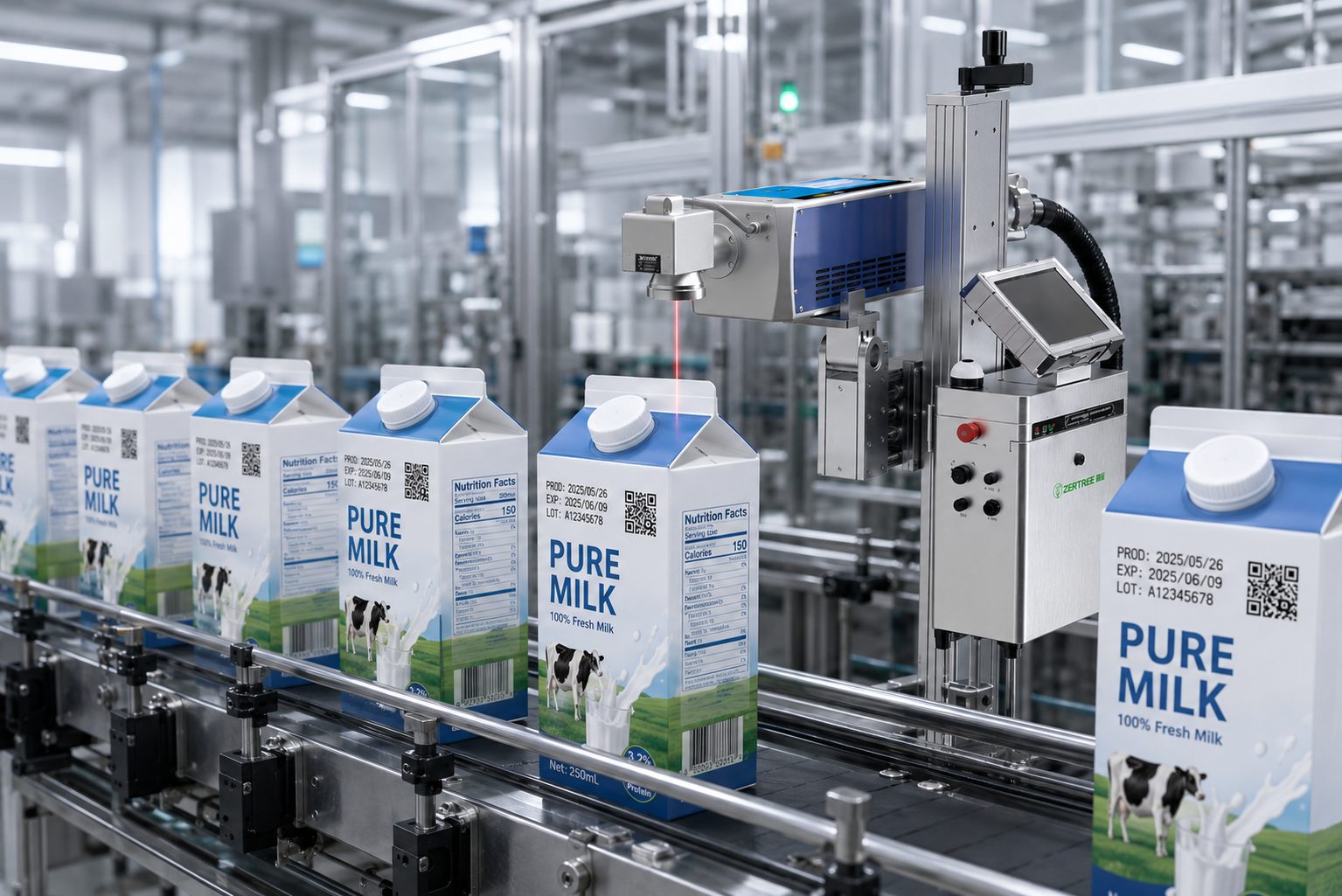 Best Coding Machine for Tetra Pak Milk Packaging: CIJ vs UV Laser